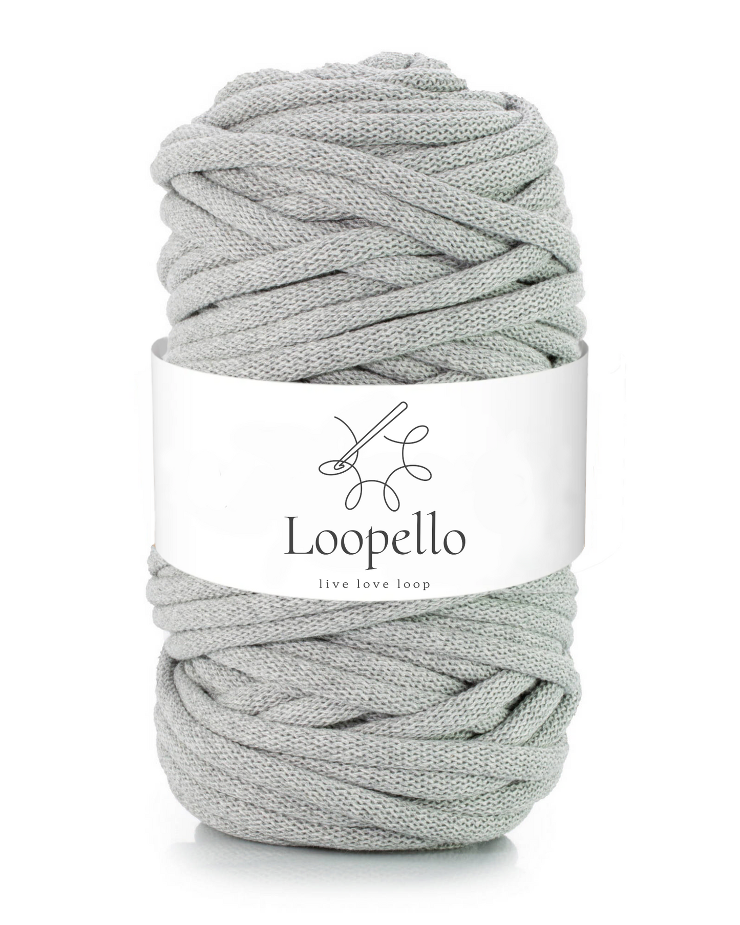 Gray braided cord 9mm