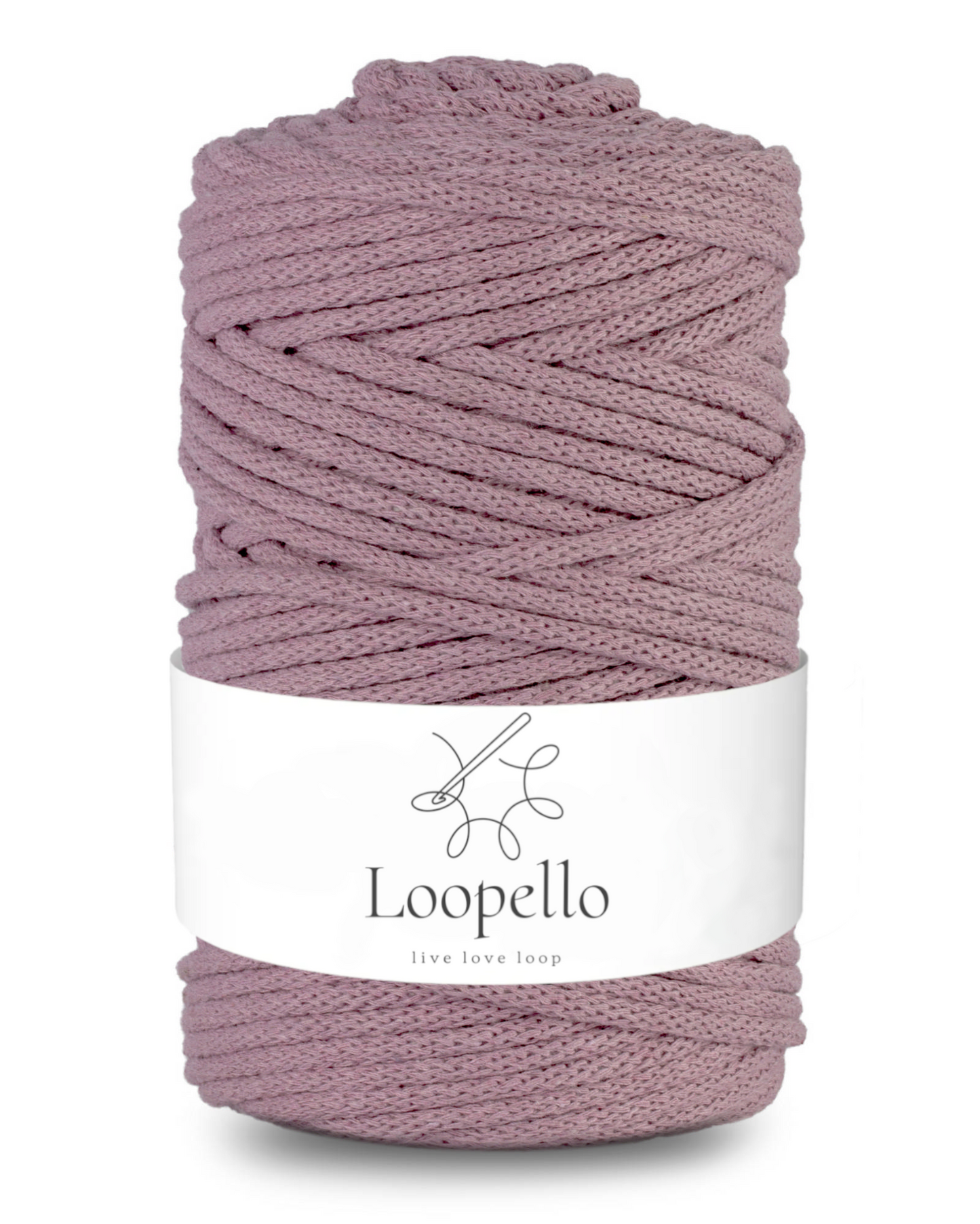 Dusted pink braided cord 5mm