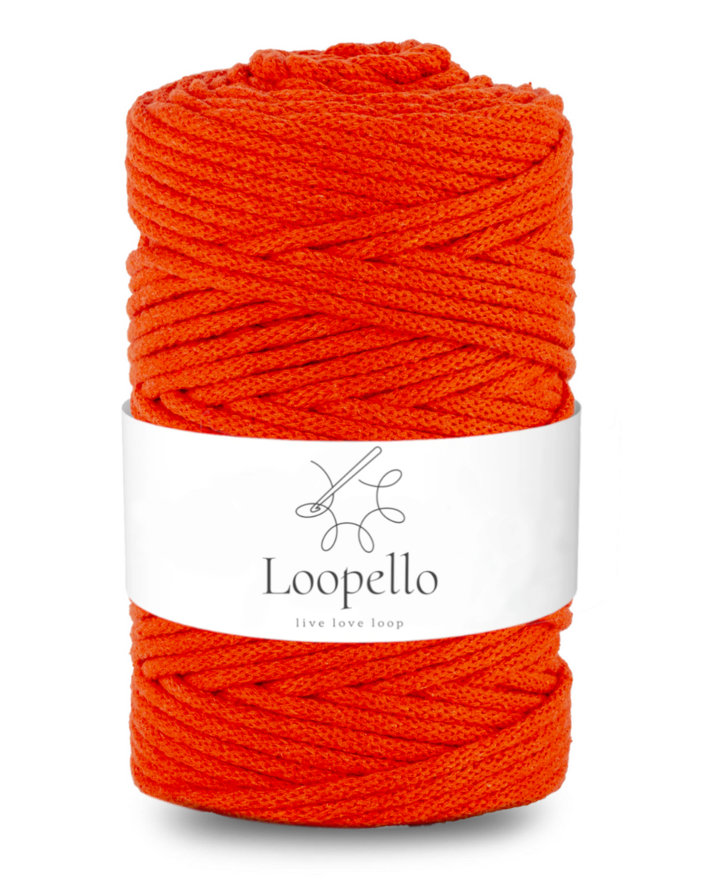 Pomidorowy sznurek pleciony 5mm