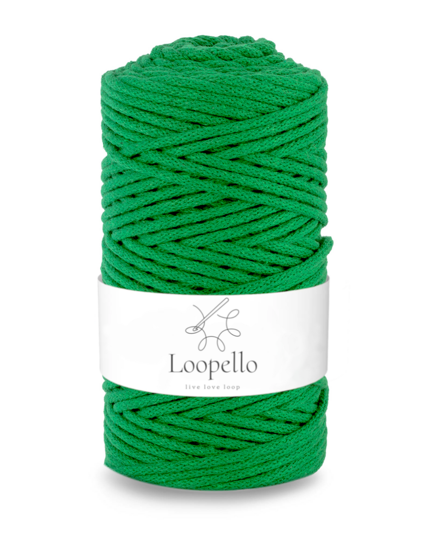 Emerald green braided cord 3mm
