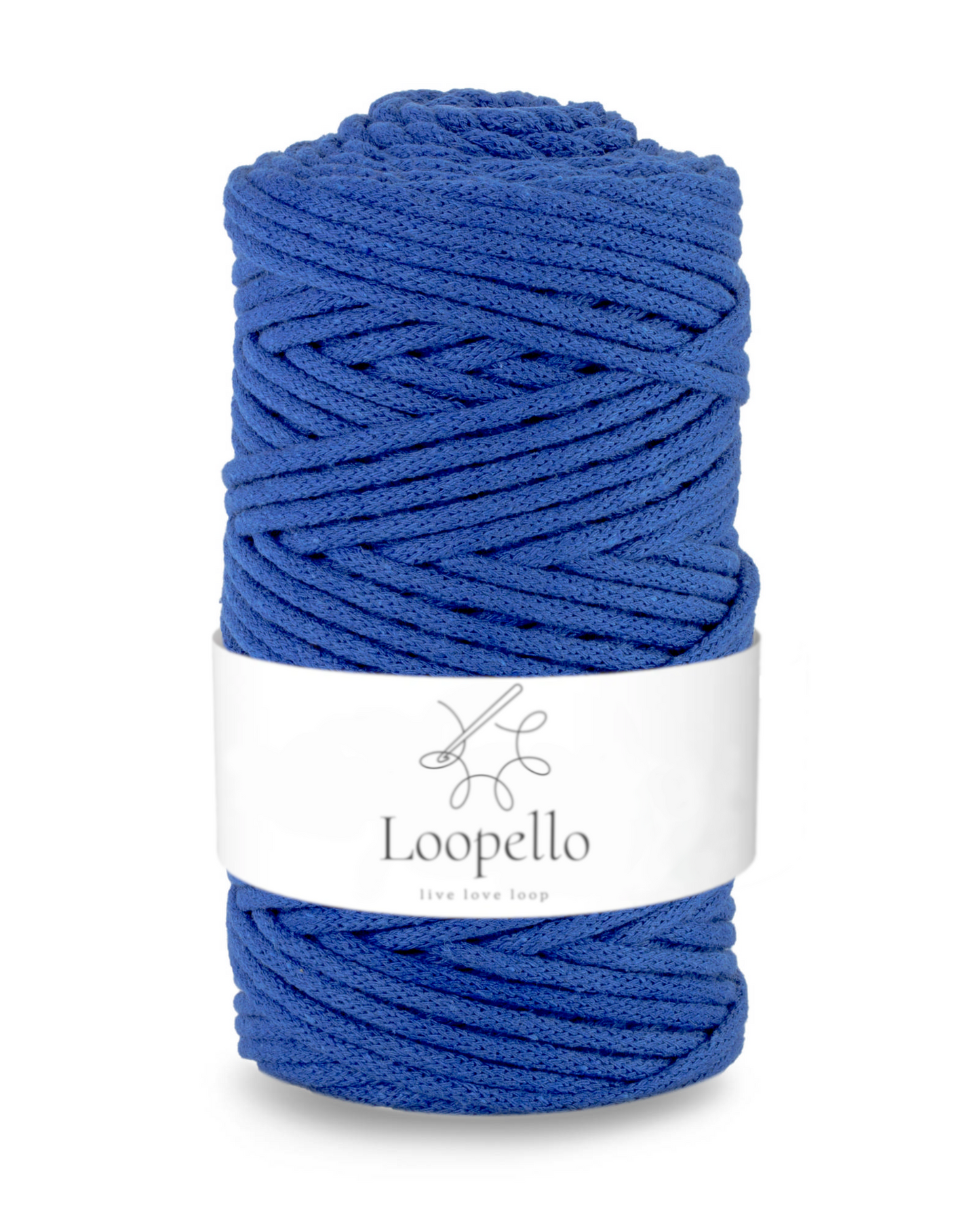 Royal blue braided cord 3mm