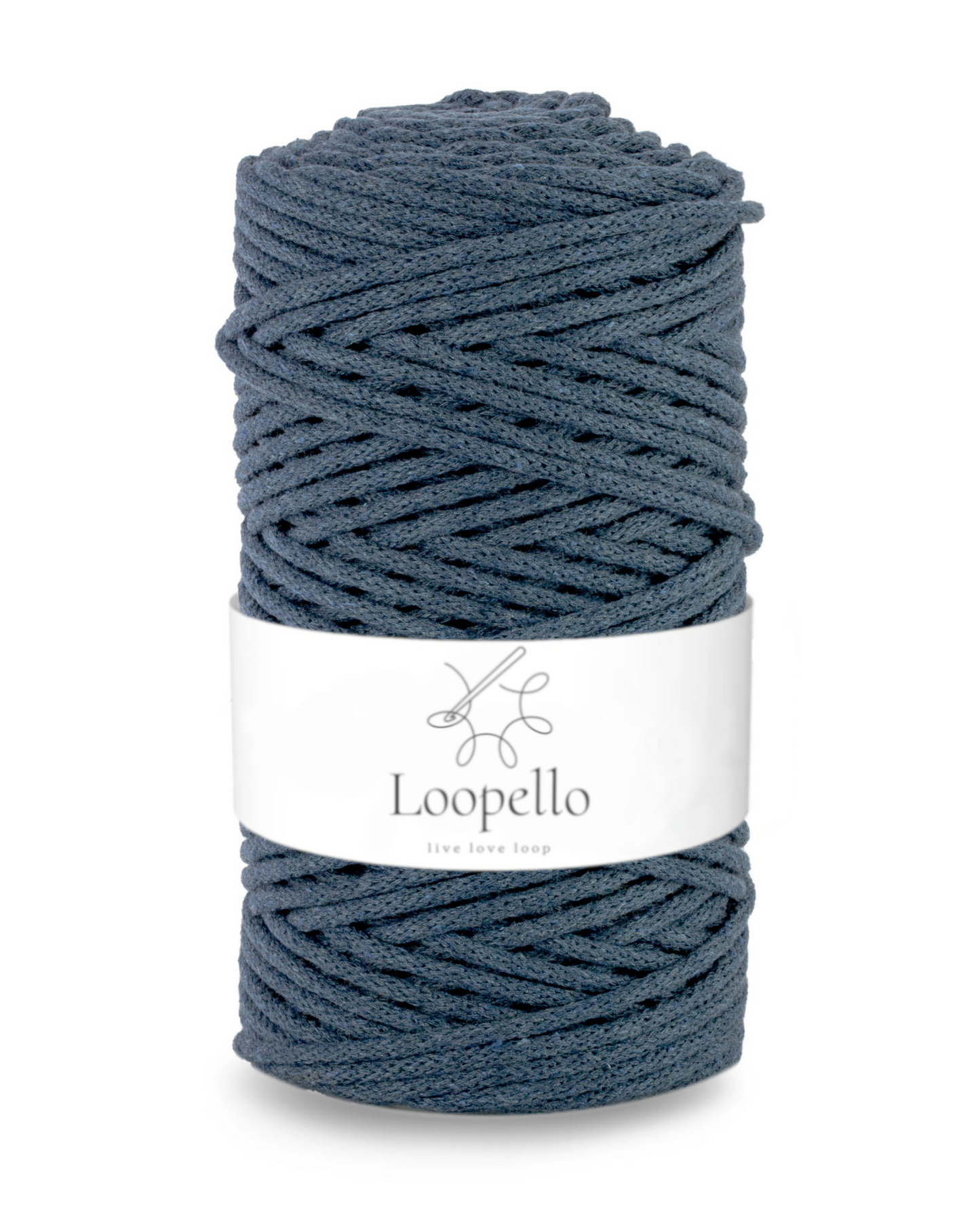 Jeans braided cord 3mm