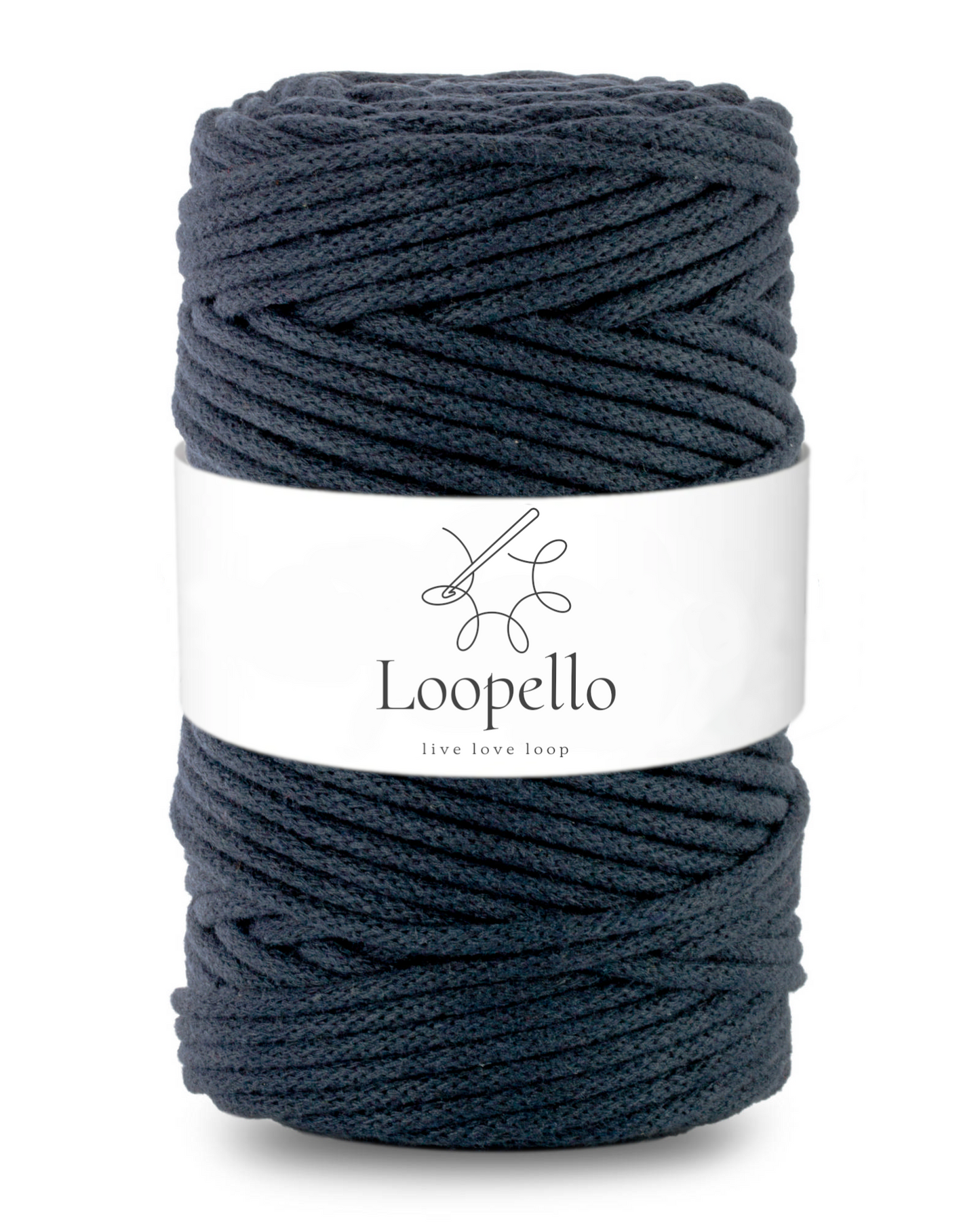 Deep ink braided cord 5mm