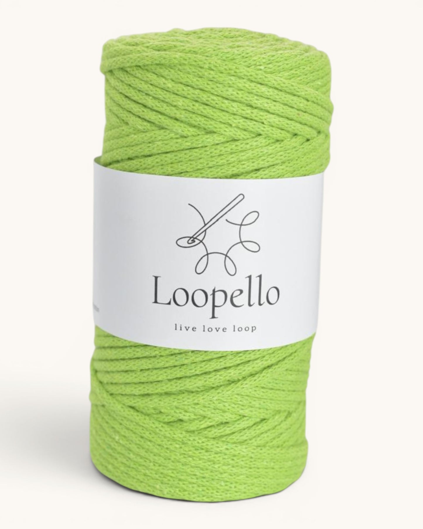 Light Green Braided Cord 3 mm