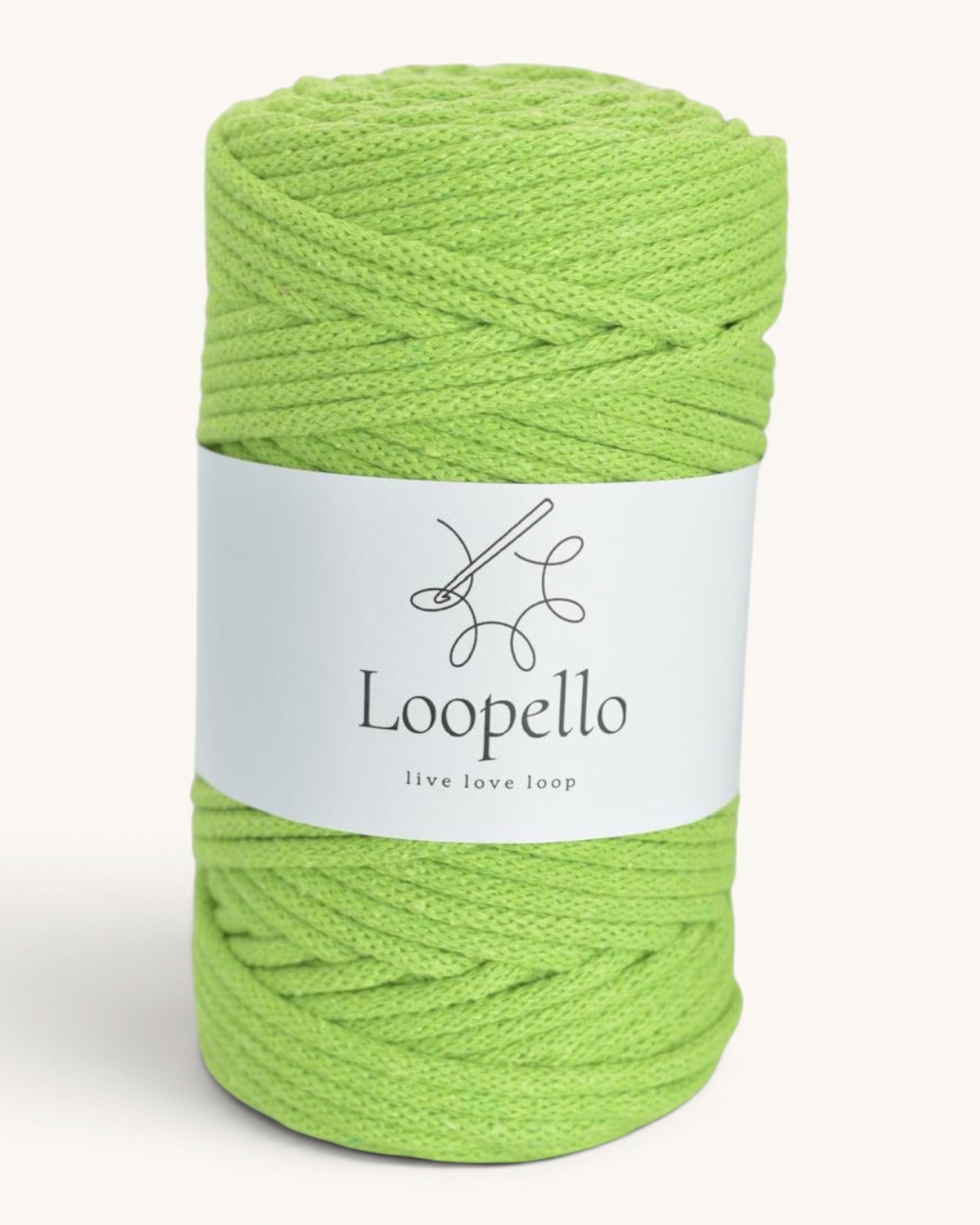 Light Green Braided Cord 5 mm