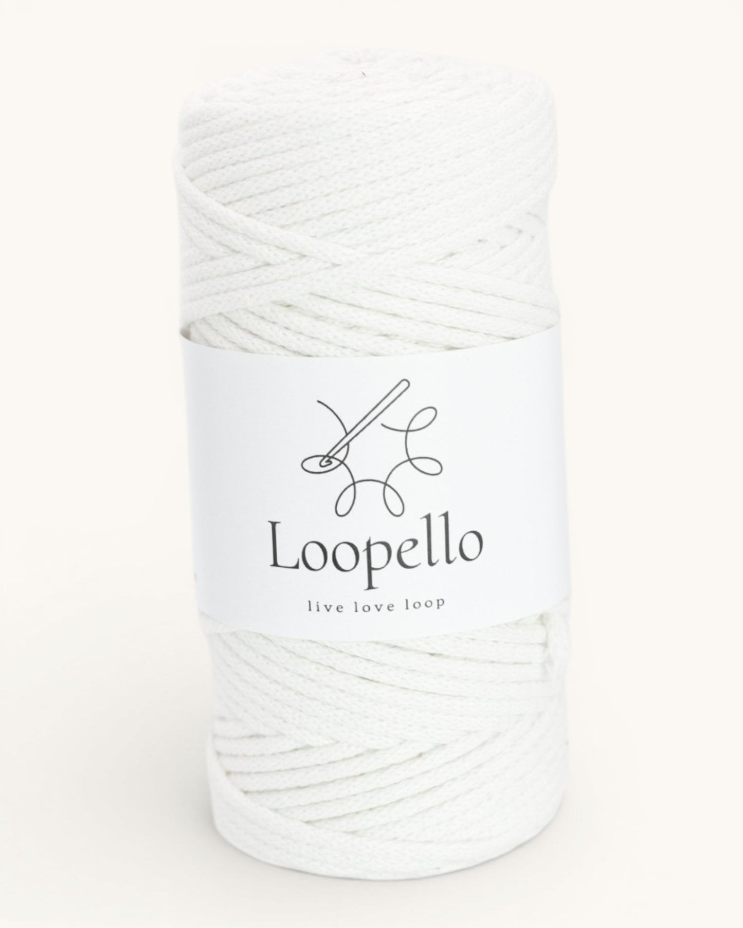 White Braided Cord 3 mm