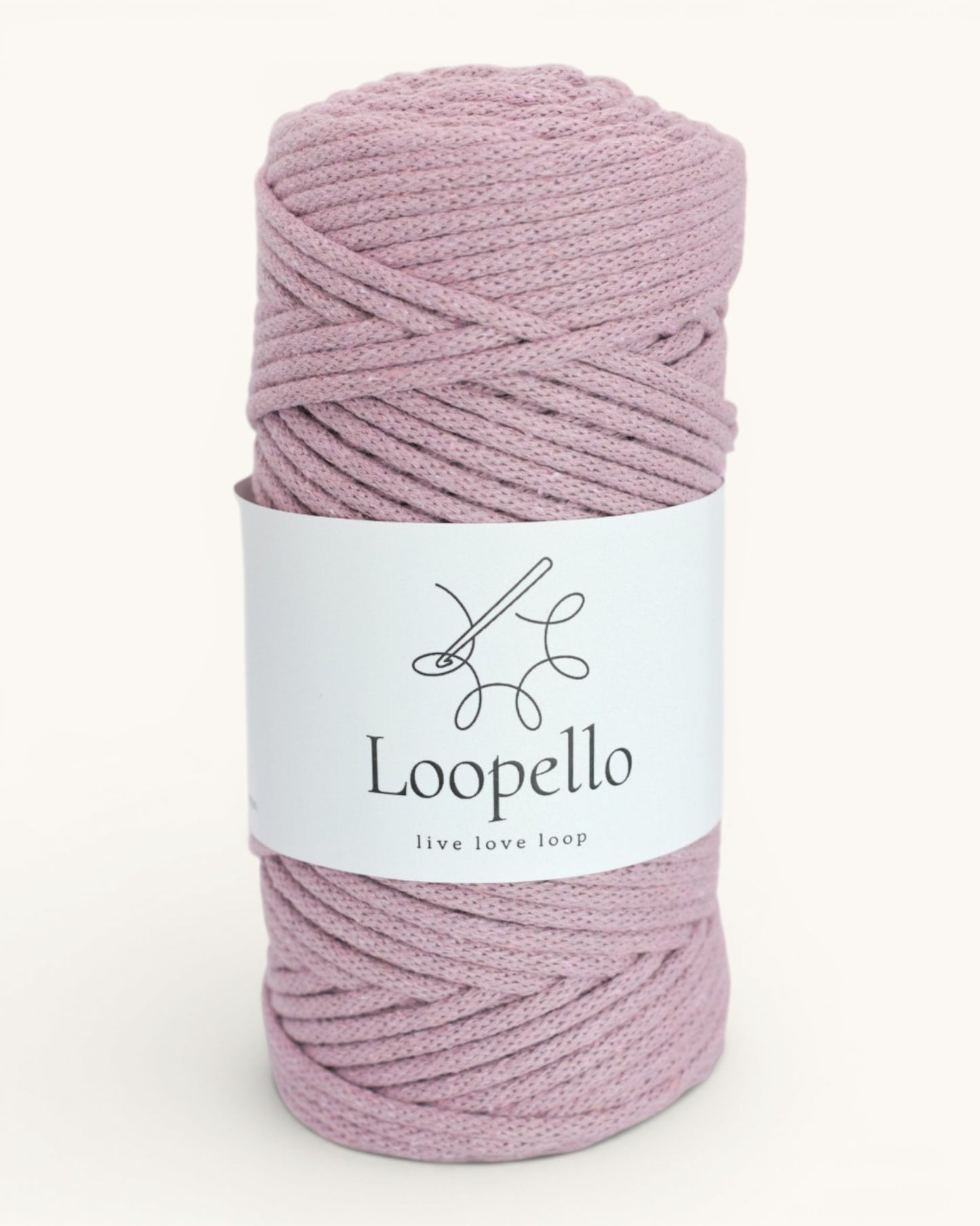 Dusty Pink Braided Cord 3 mm
