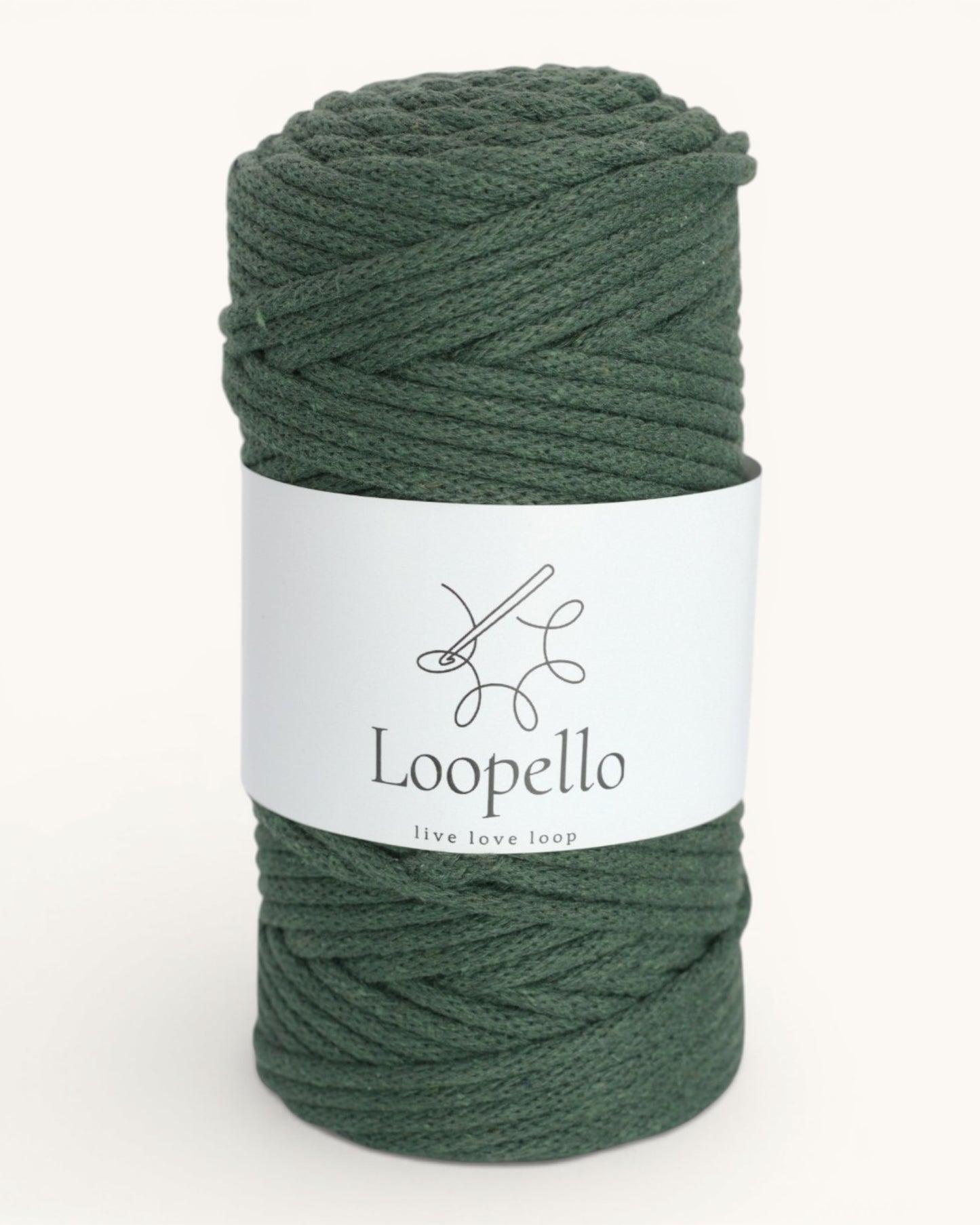 Bottle Green Braided Cord 5 mm