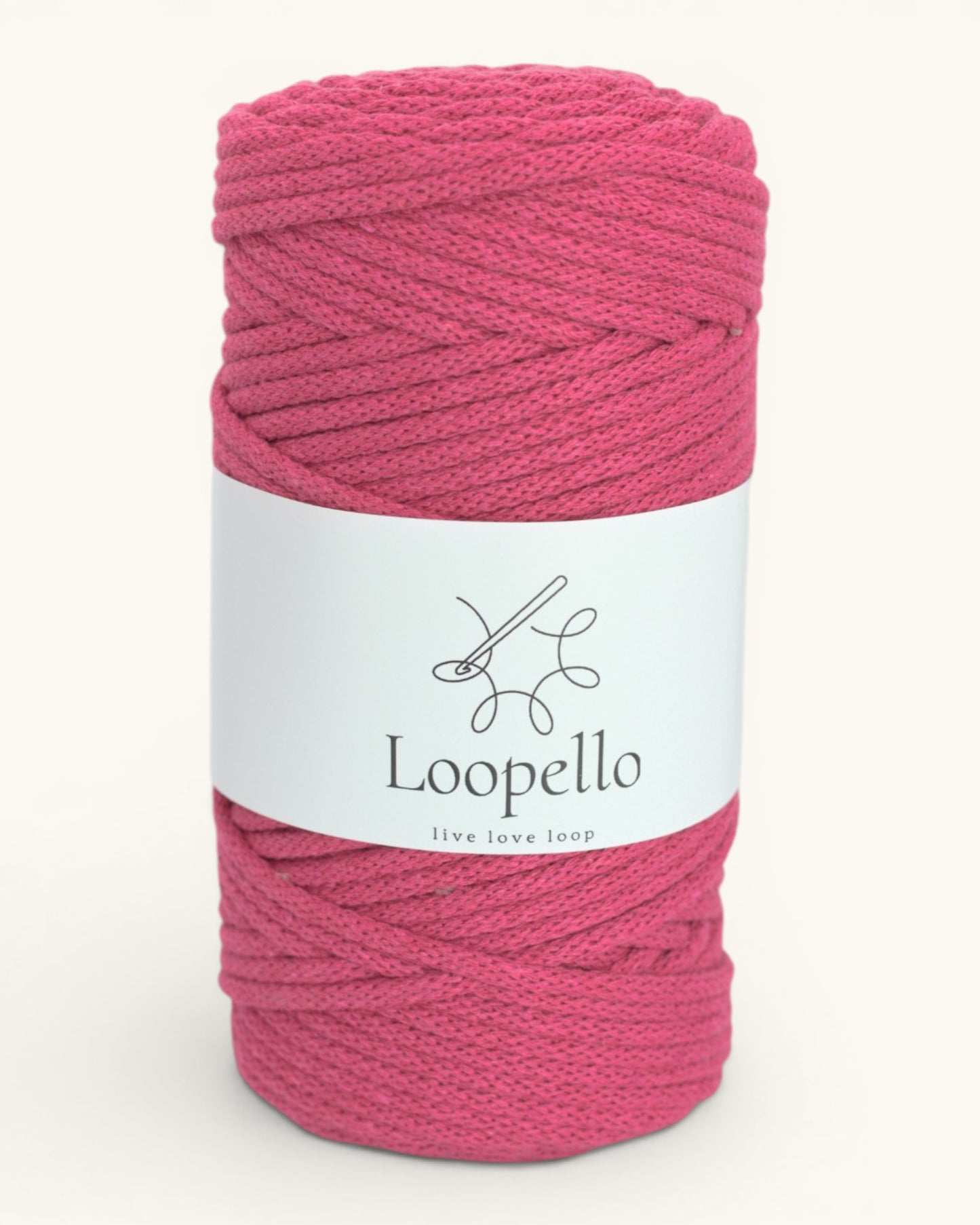 Fuchsia Pink Braided Cord 5 mm