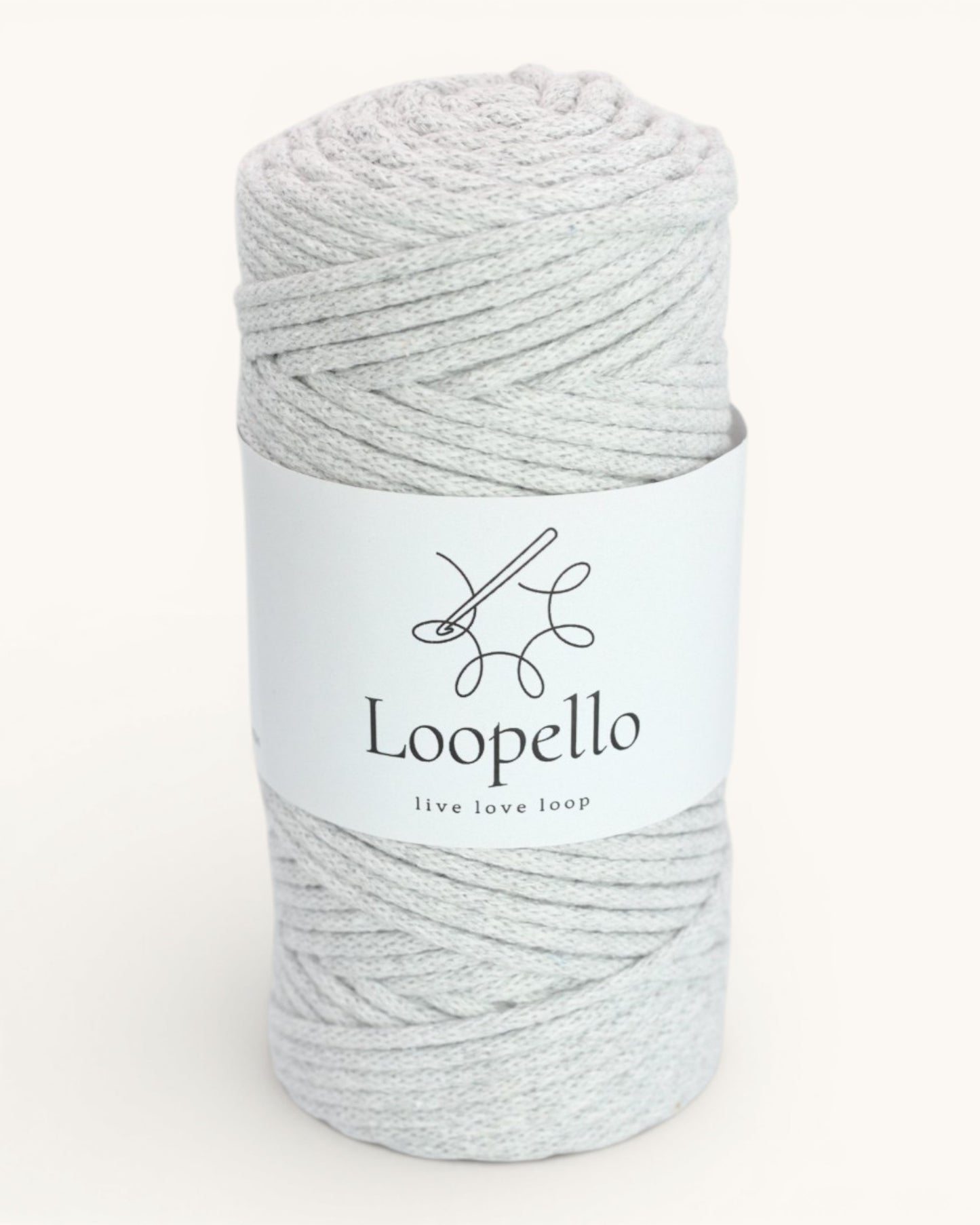 Light Gray Braided Cord 3 mm