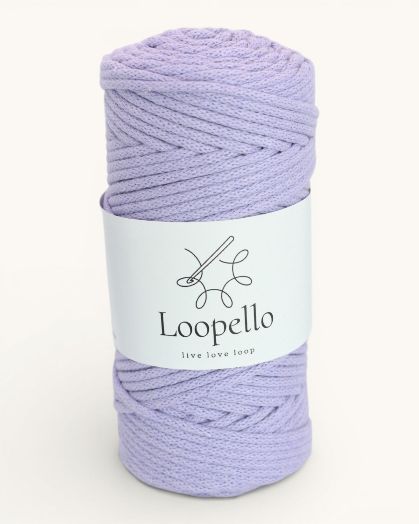 Lilac Braided Cord 3 mm