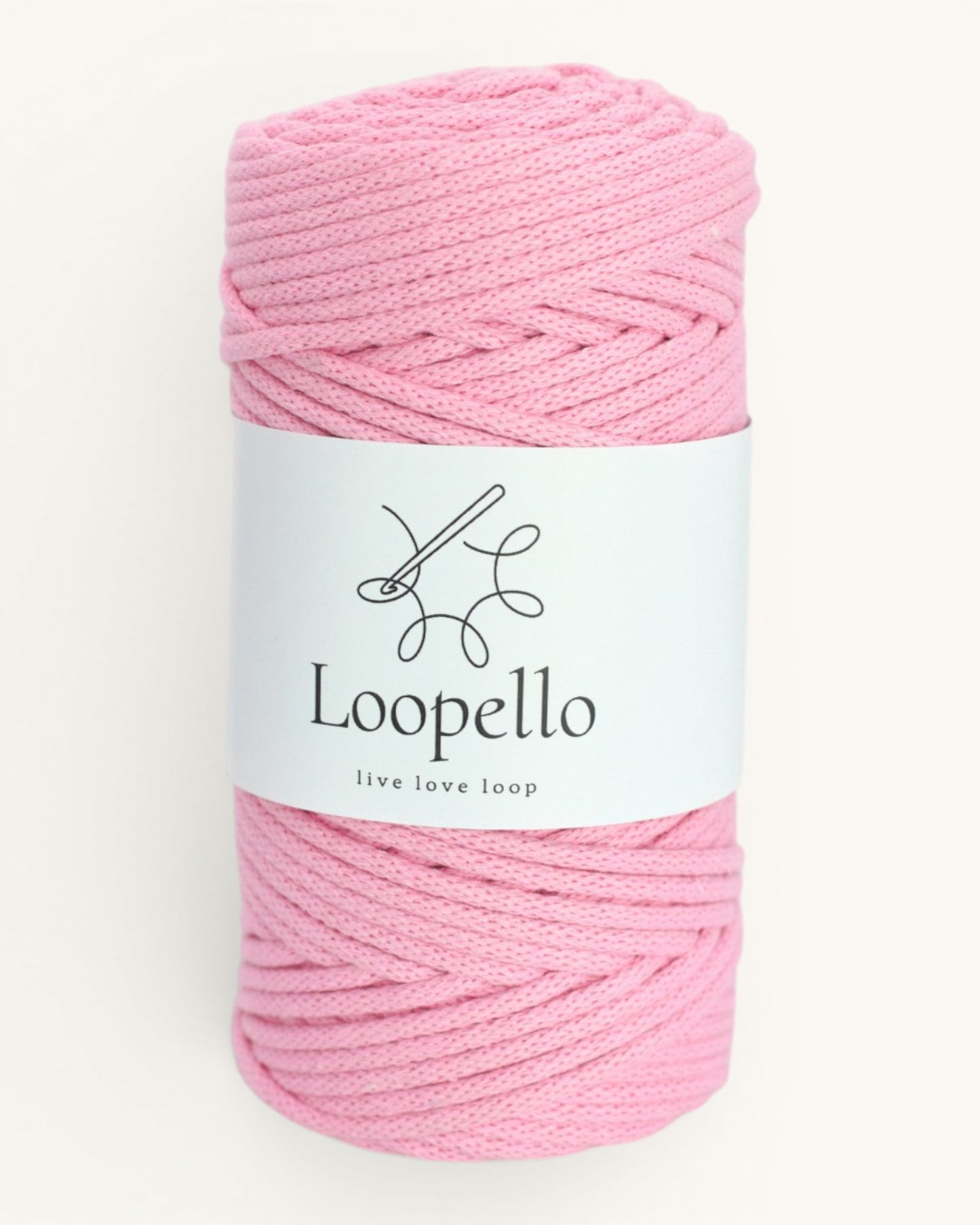 Pink Braided Cord 3 mm