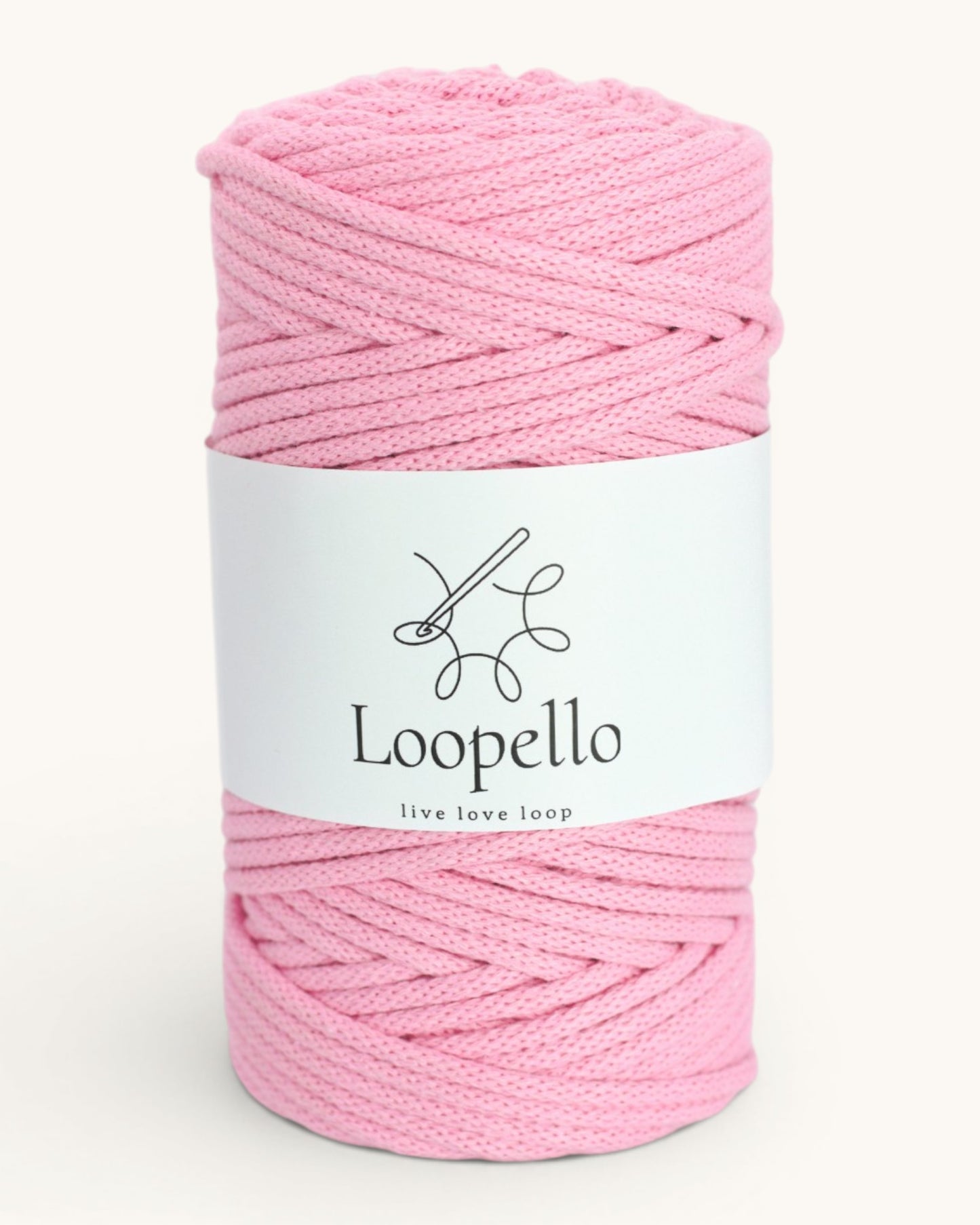 Pink Braided Cord 5 mm