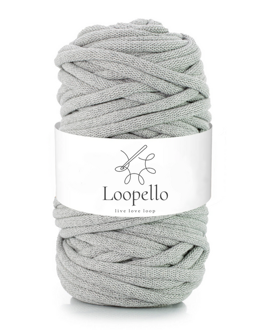 Gray braided cord 9mm