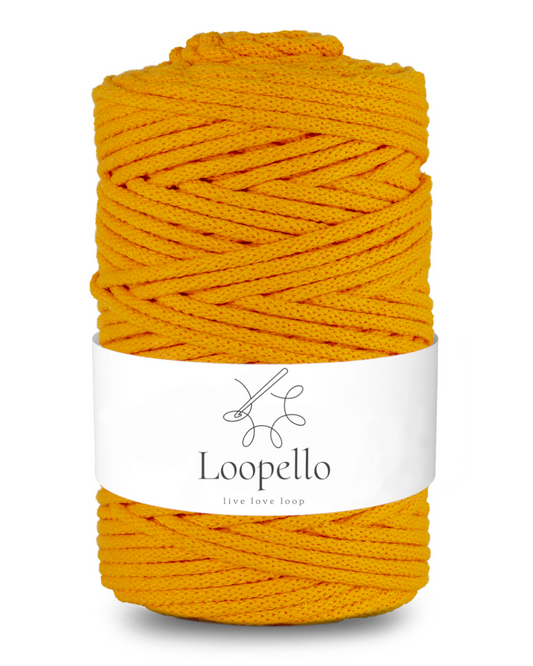 Orange braided cord 5mm