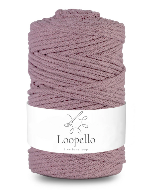 Dusted pink braided cord 5mm