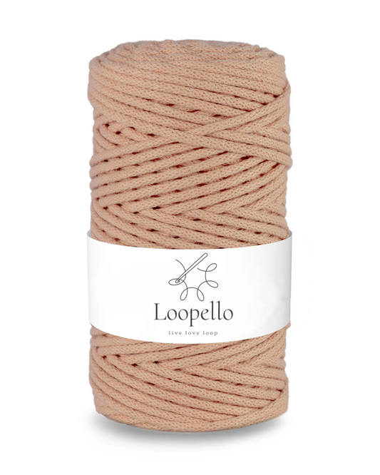 Salmon braided string 3mm