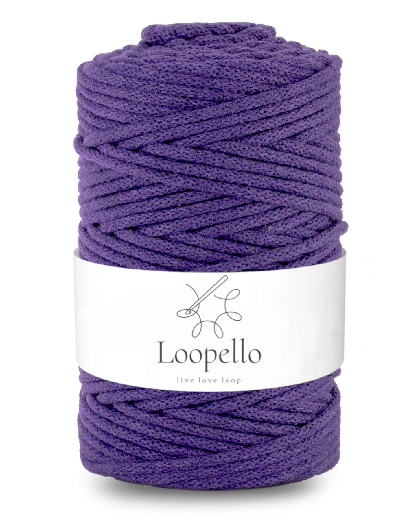 Violet braided cord 5mm