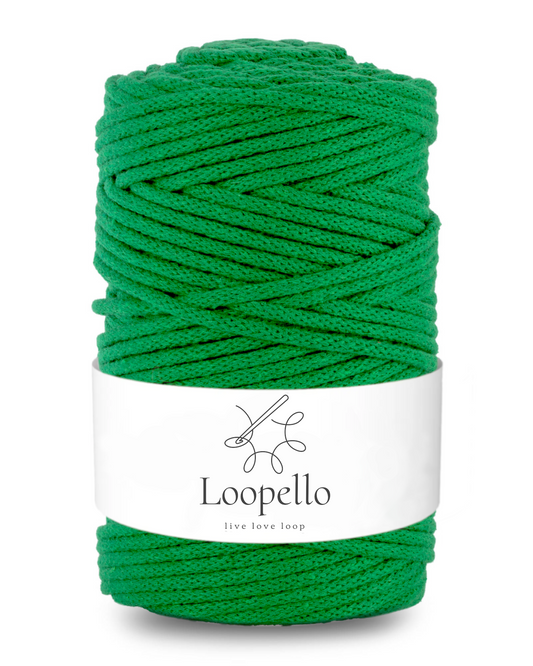 Emerald green braided cord 5mm