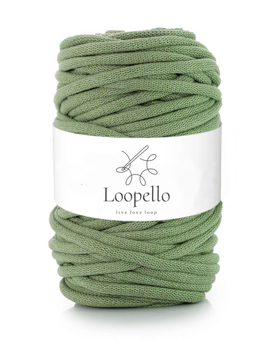 Green braided cord 9mm