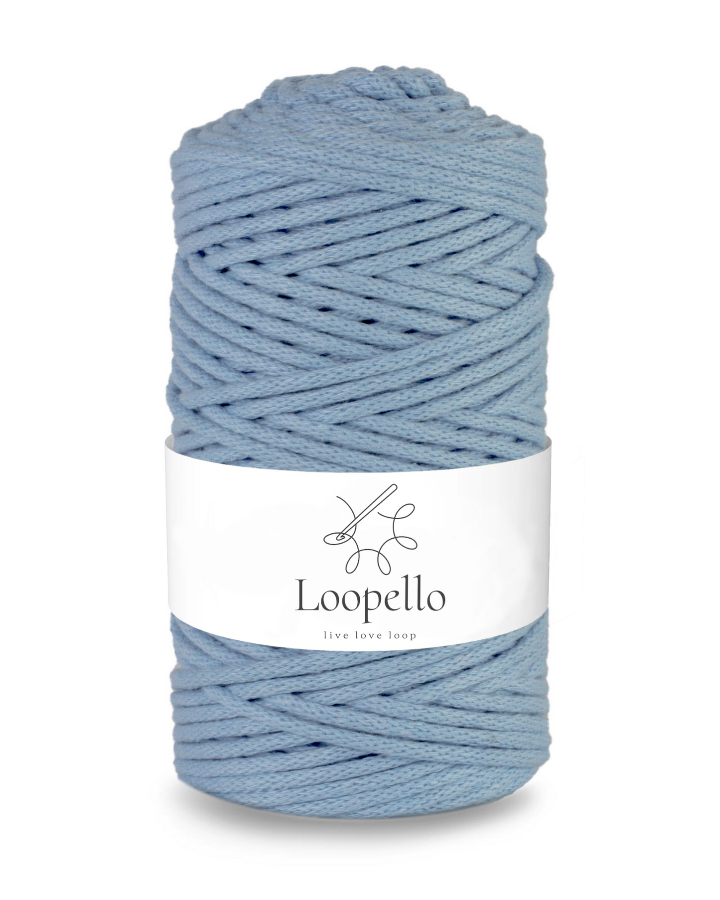 Blue braided string 3mm