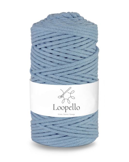 Blue braided string 3mm