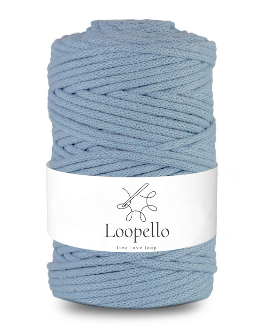 Blue braided string 5mm