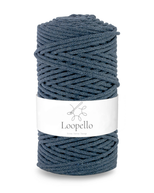 Jeans braided cord 3mm