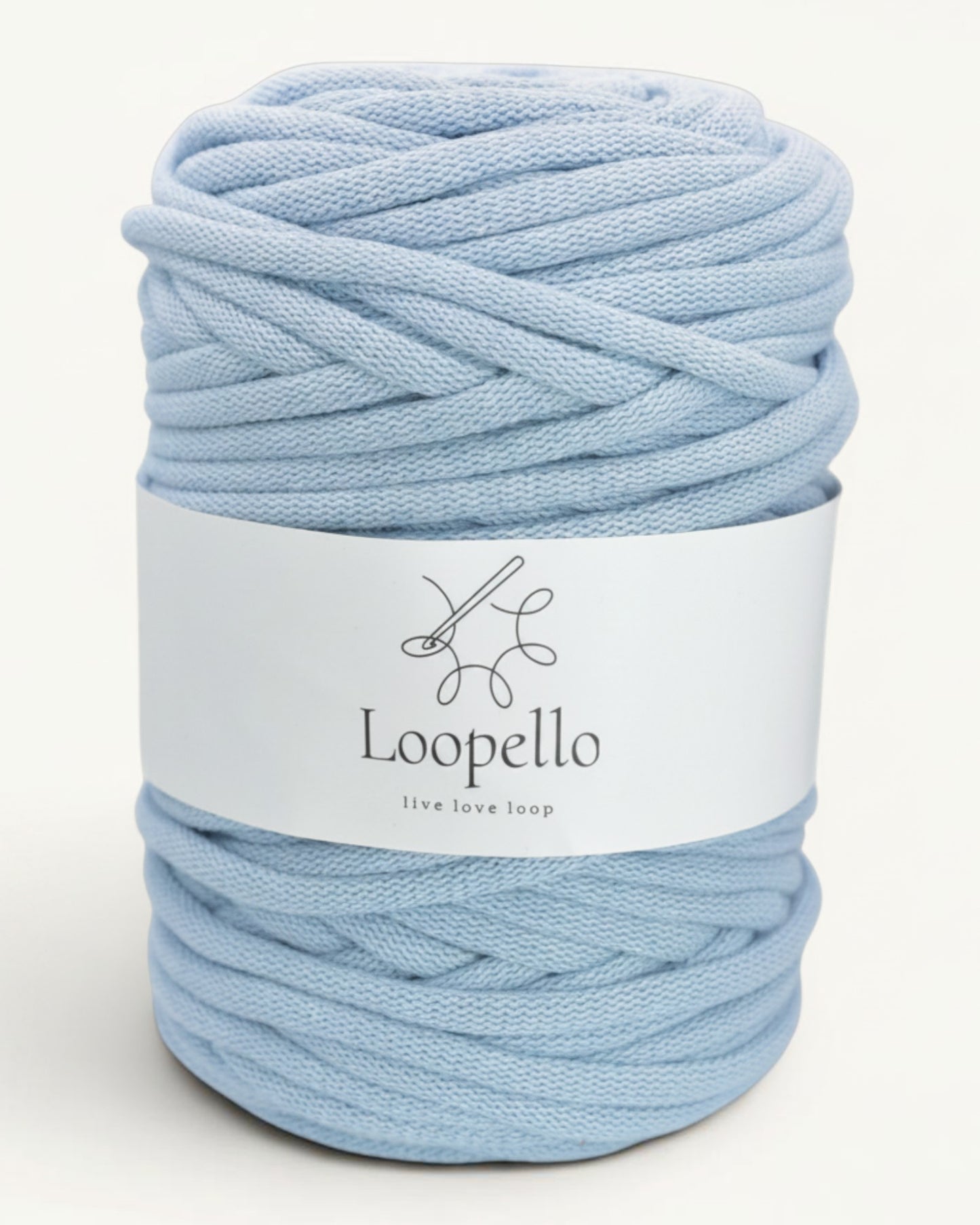 Light Blue Braided Cord 9 mm