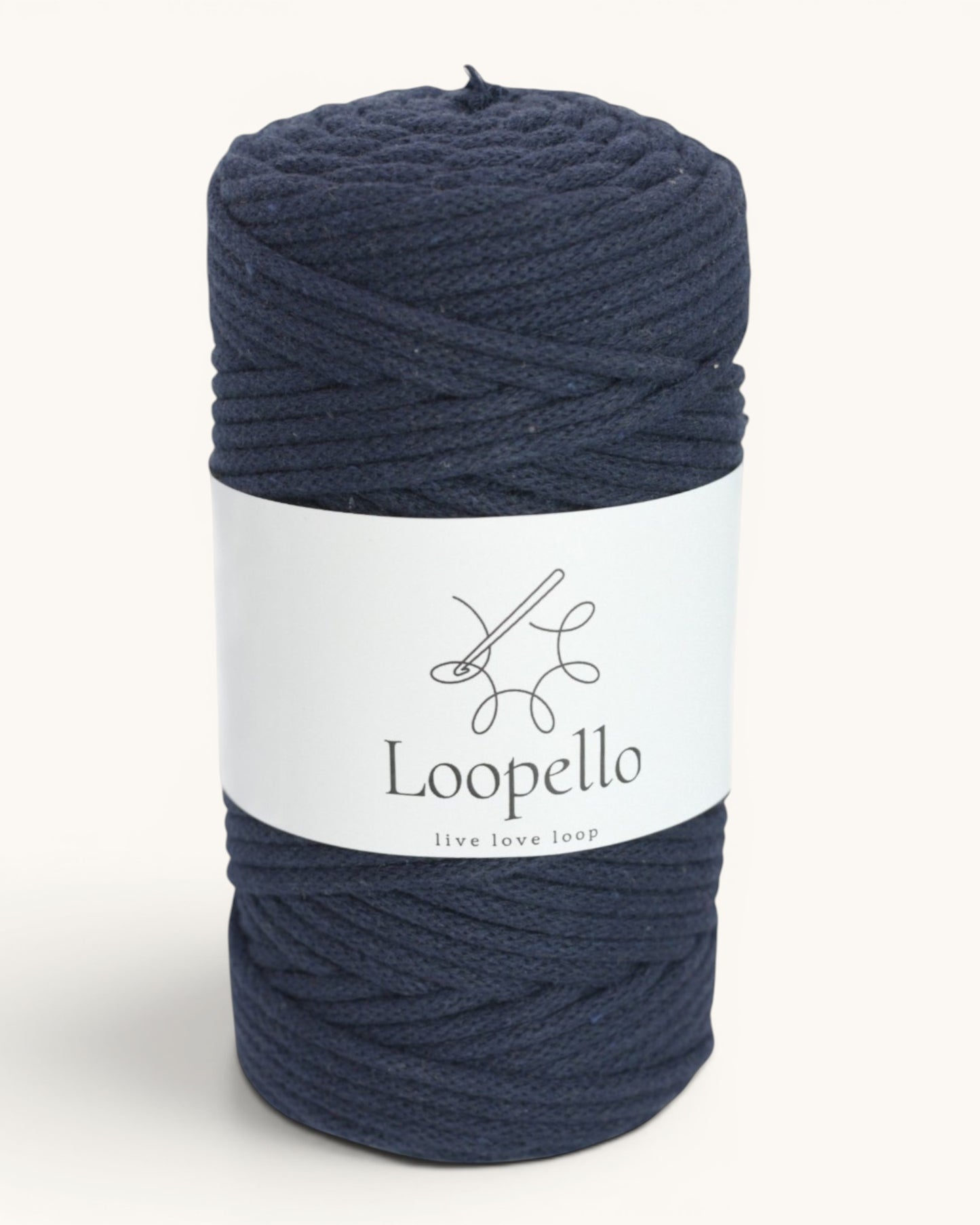Tintenblau geflochtene Kordel 5 mm