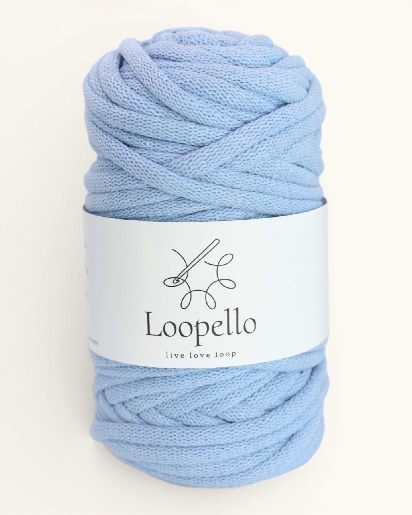 Light Blue Braided Cord 9 mm
