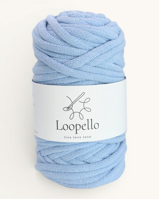 Light Blue Braided Cord 9 mm