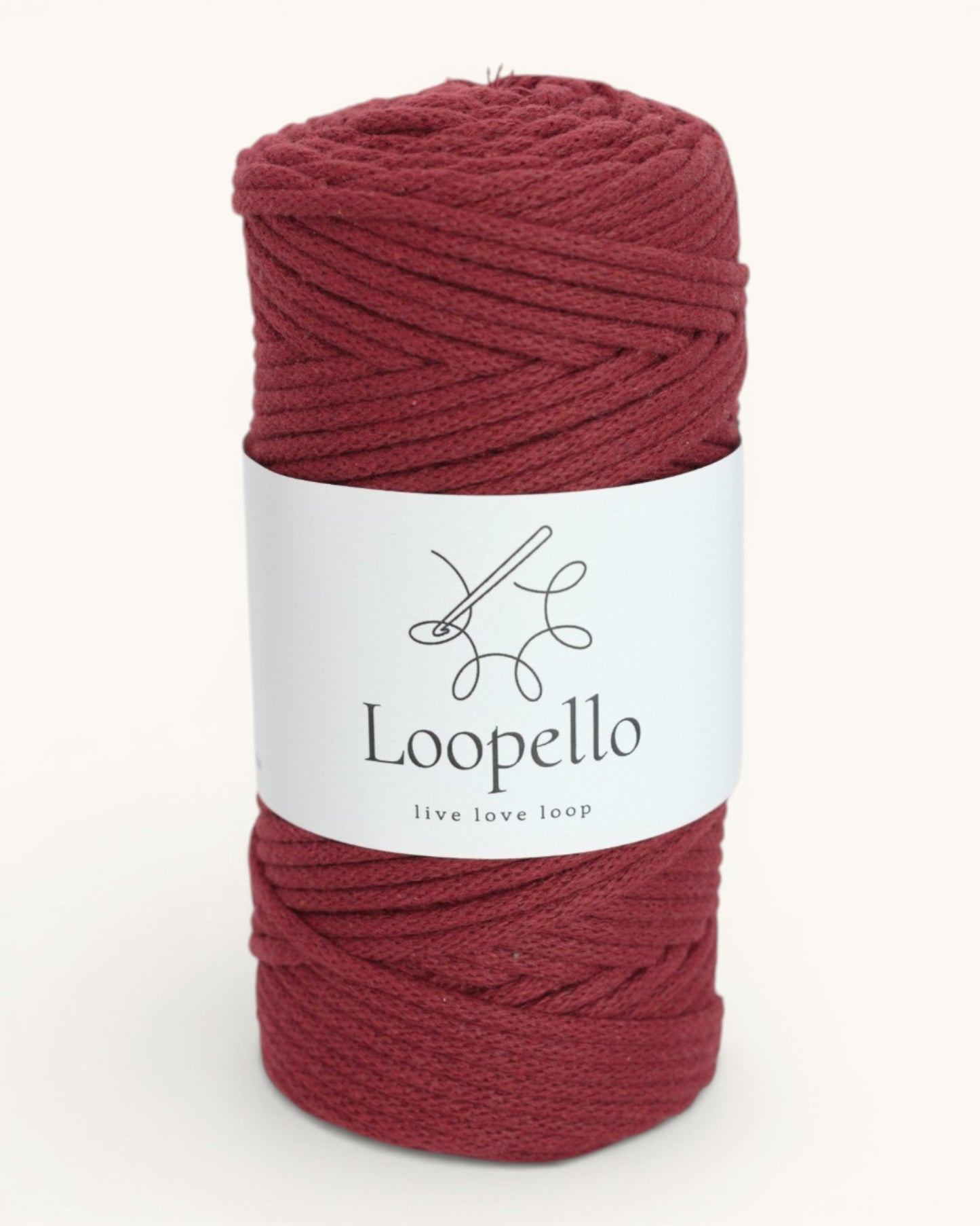 Burgundy Braided Cord 3 mm