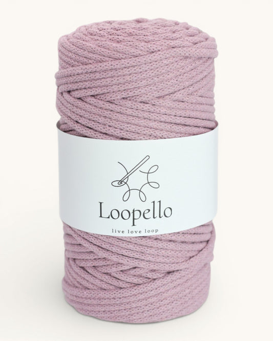 Dusty Pink Braided Cord 5 mm