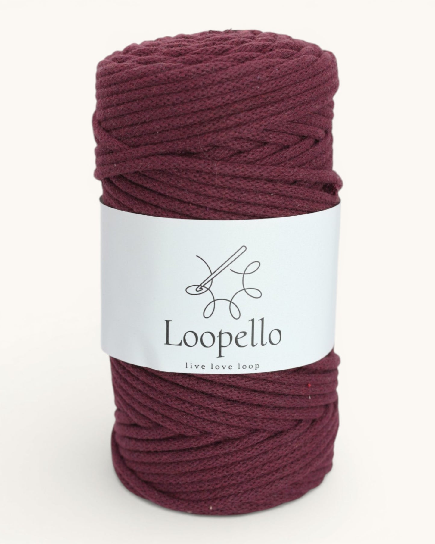 Wine Red Braided Cord 5 mm