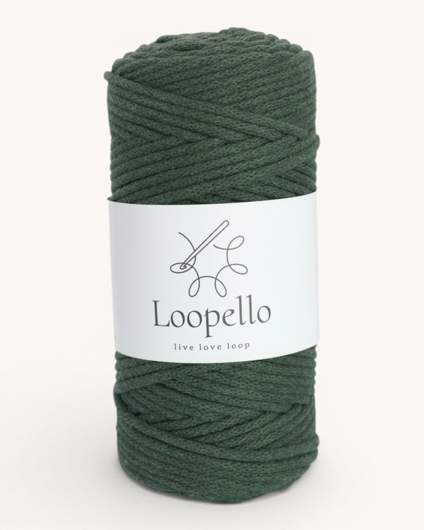 Bottle Green Braided Cord 3 mm