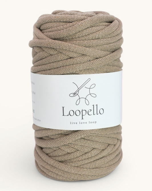 Coffee Braided Cord 9 mm
