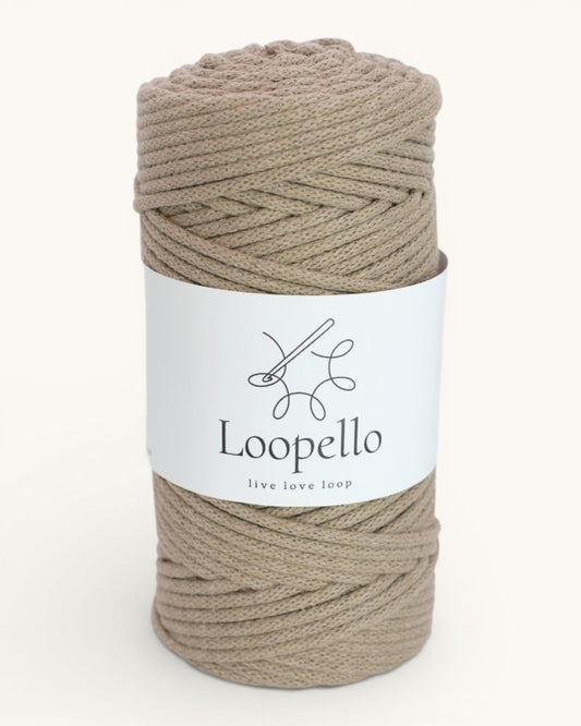 Coffee Braided Cord 3 mm
