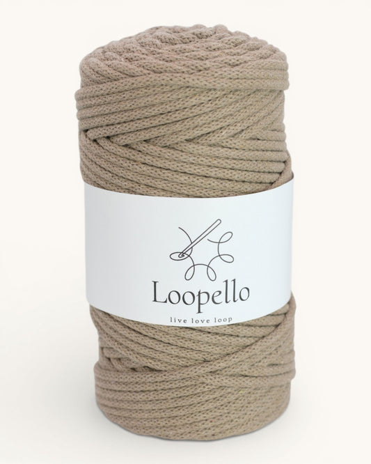 Coffee Braided Cord 5 mm
