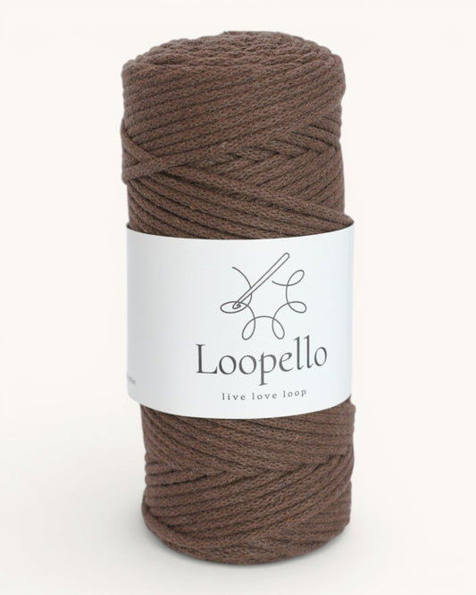 Dark Brown Braided Cord 3 mm