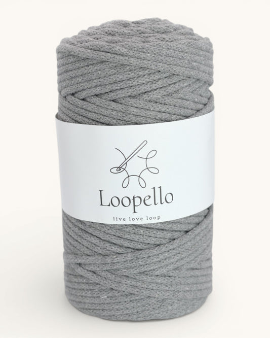 Dark Gray Braided Cord 5 mm