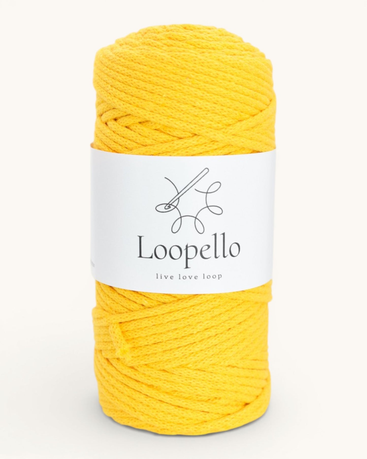 Dark Yellow Braided Cord 3 mm