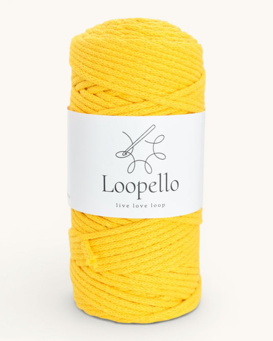 Dark Yellow Braided Cord 3 mm
