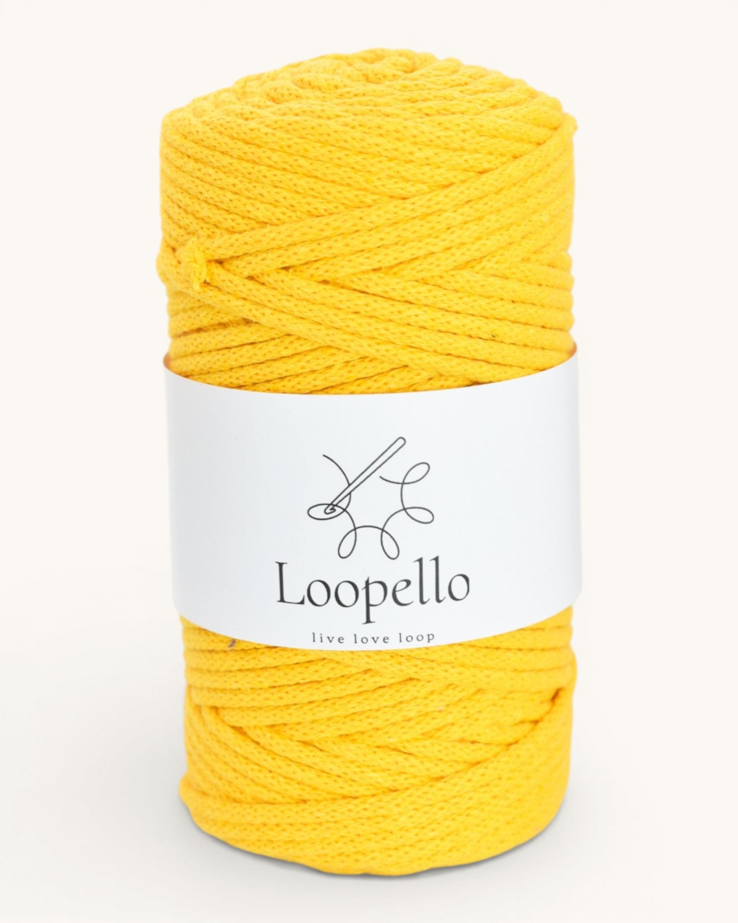 Dark Yellow Braided Cord 5 mm