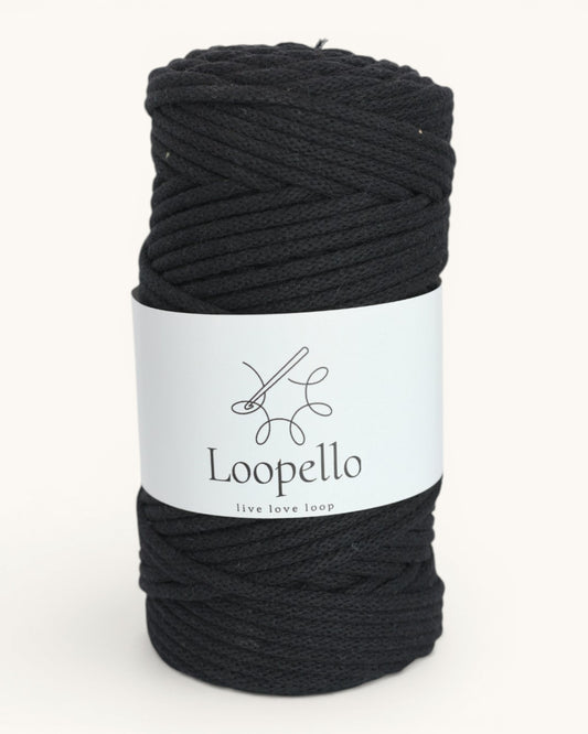 Black Braided Cord 5 mm
