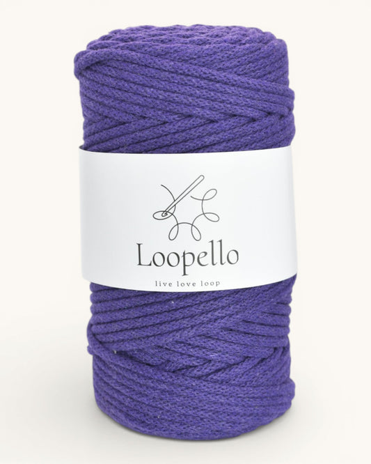 Violett geflochtene Kordel 5 mm