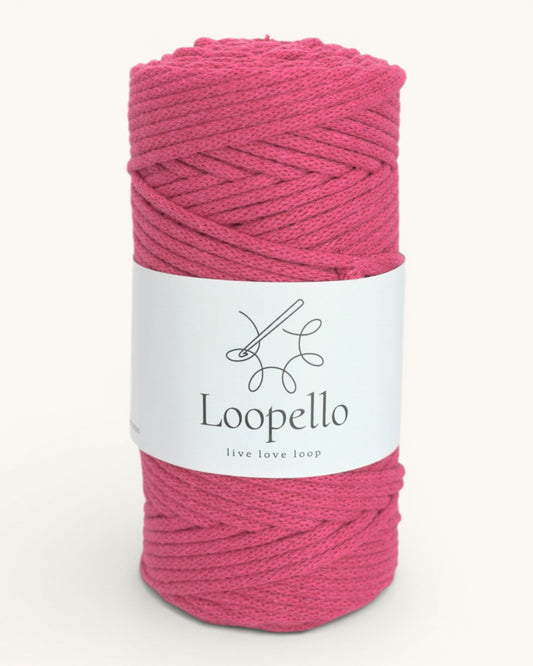 Fuchsia Braided Cord 3 mm