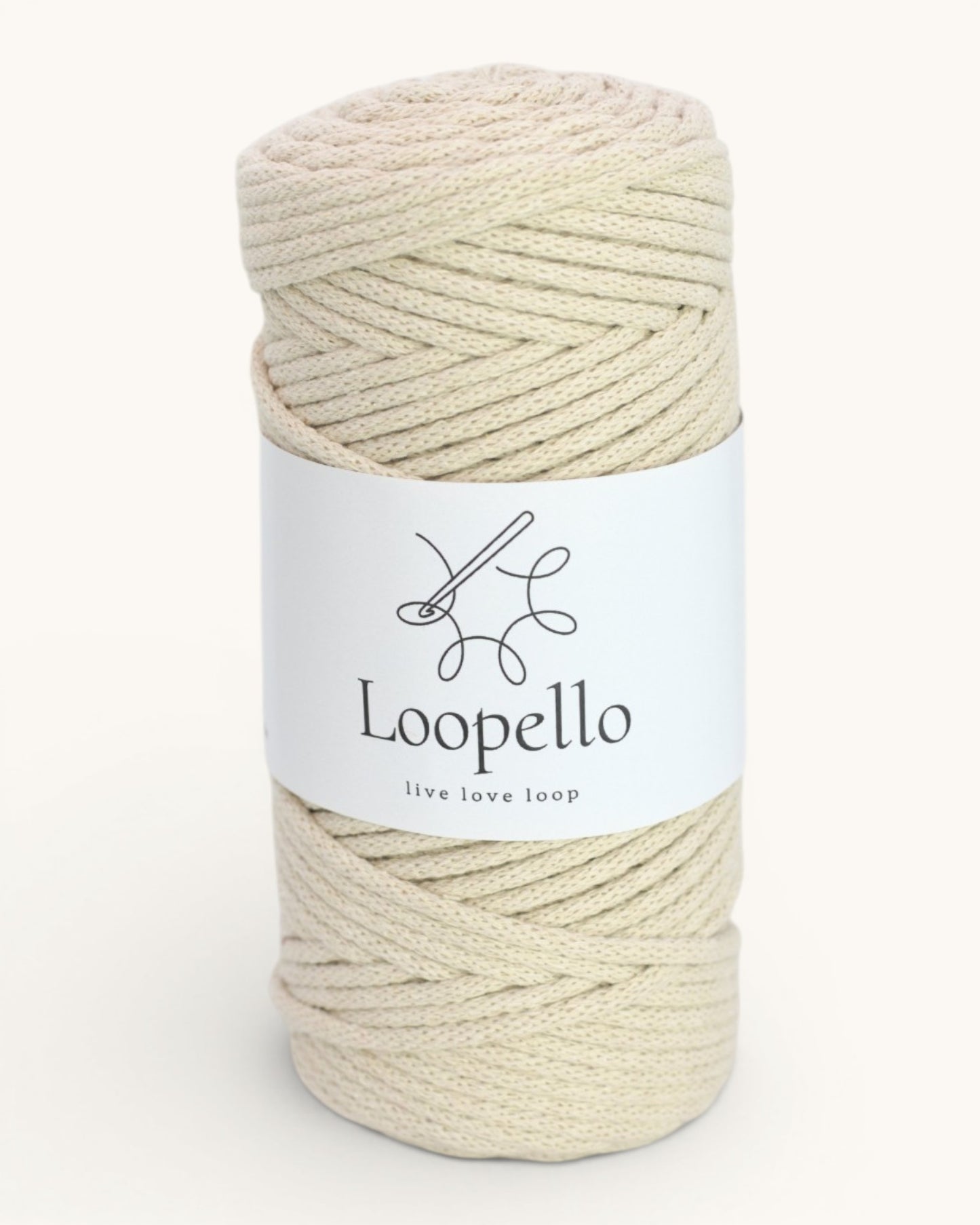 Beige Braided Cord 3 mm