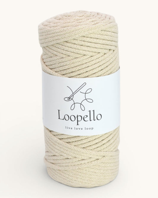 Beige Braided Cord 3 mm