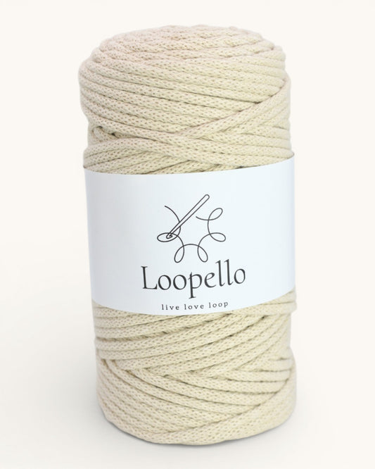 Beige Braided Cord 5 mm